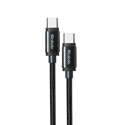 Cable mcdodo ca-3681  soporta 240w de carga a alta velocidades tipo c a tipo c color negro - DigitalShopSA