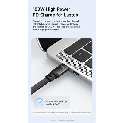 Cable mcdodo tipoc ca-5220 3 in 1 100w usb-c to lightning+micro+type-c super fast charging data cable 1.2m color negro