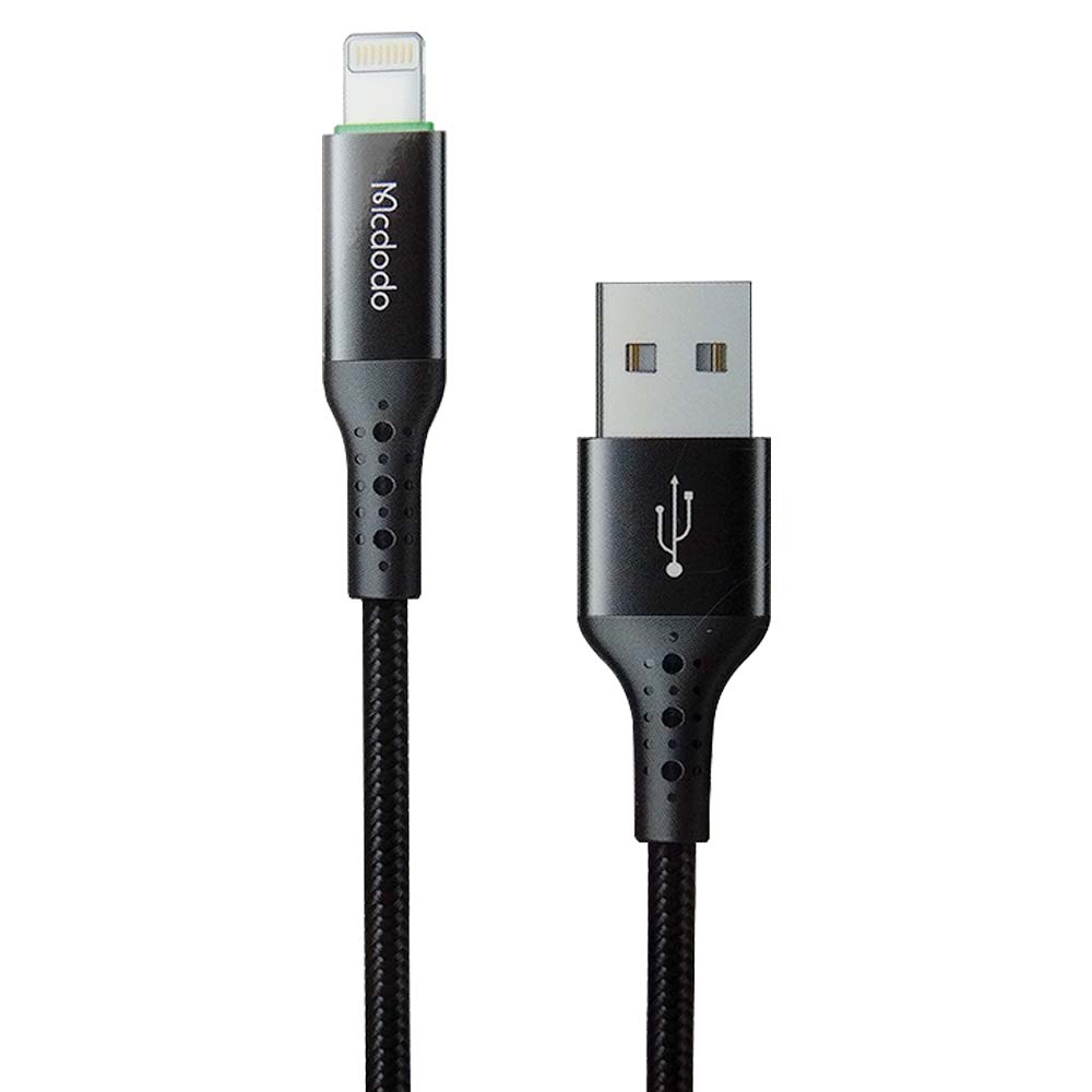 Mcdodo USB Cable Ca-7411 1.8 Meters With The Auto Disconnect Function USB To Lightning Black Color