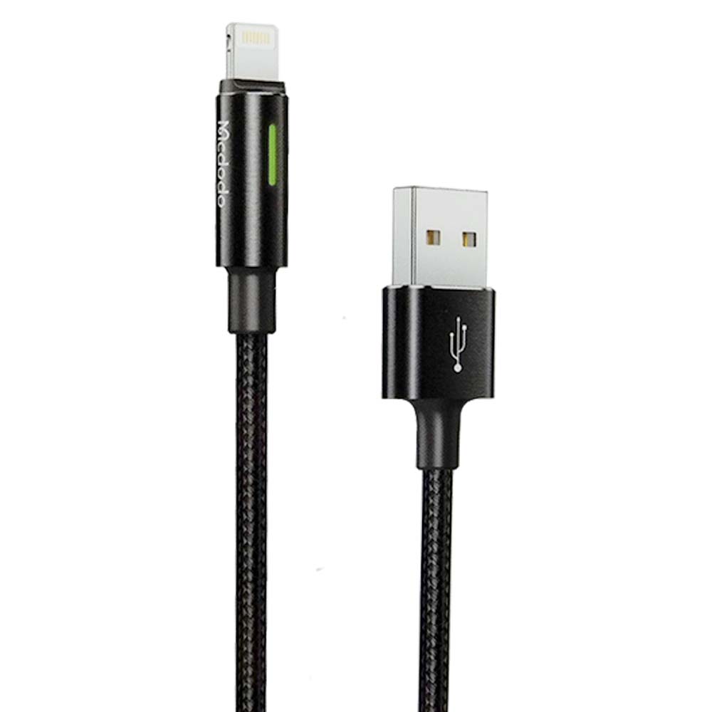 Cable mcdodo usb ca-4600 1.2 metros con la  funcion de  auto disconnect usb a lightning color negro DIGITALSHOP