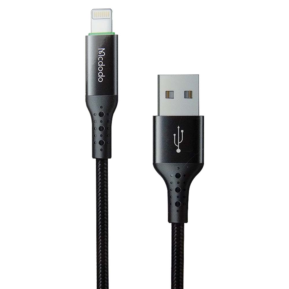 Cable mcdodo usb ca-7410 - 1.2 metros con la  funcion de  auto disconnect con usb a lightning color negro