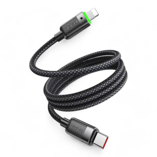 Cable mcdodo usb ca-201 usb-c to lightning 36w magnetic self-winding cable color negro DIGITALSHOP