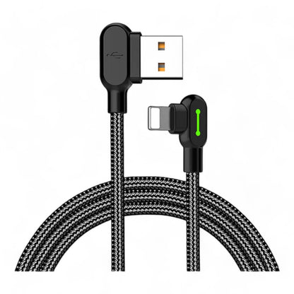 Cable mcdodo usb ca-4671  button series usb a  lightning cable color negro