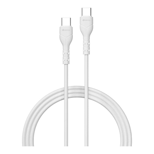 Cable devia usb  devia tipo c kintone series tipo c a tipo economico ec151 color blanco