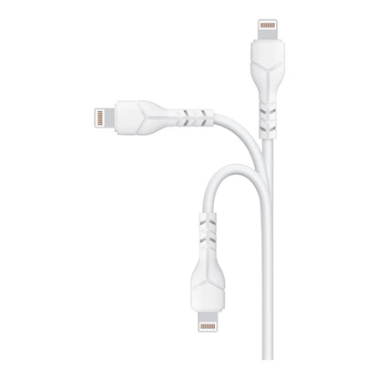 Cable devia usb devia lightning kintone series economico ec406 color blanco