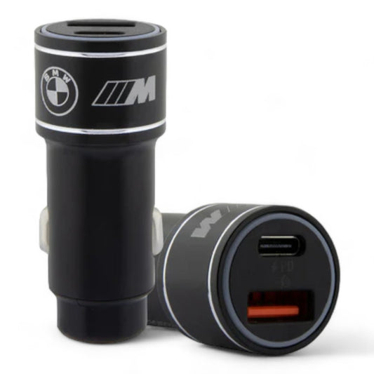 BMW car charger aluminum black m collection color black