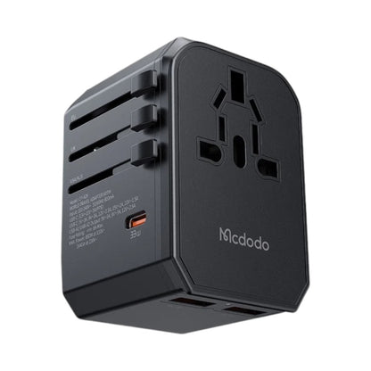 Mcdodo CP-4290 Universal Travel Wall Charger 33W 3 Ports Fast Charging Black