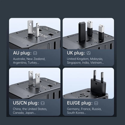 Cargador mcdodo cp-4290 pared  de viaje universal  de 33w 3 puertos carga r‡pida color negro