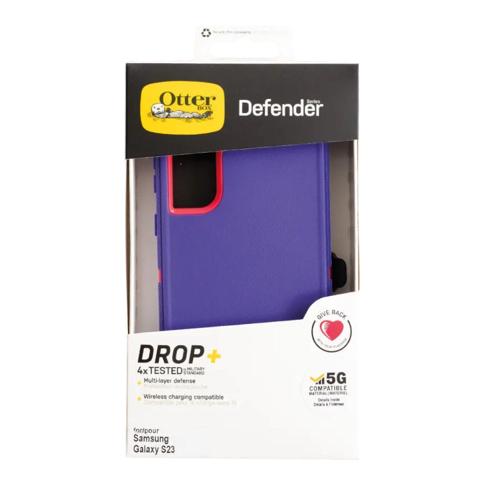 Case OtterBox Defender | Galaxy S23 | Morado/Rosado