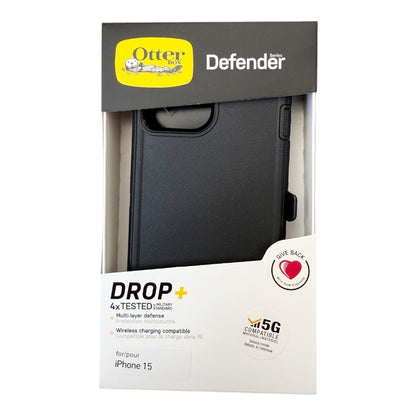 Case OtterBox Defender | iPhone 15 | Negro