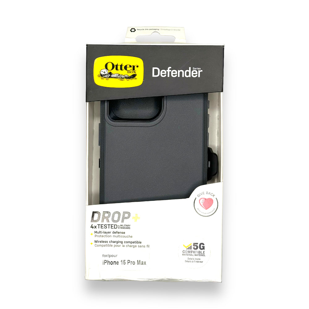 Estuche Otterbox Defender Iphone 15 Pro Max Color Negro/Gris