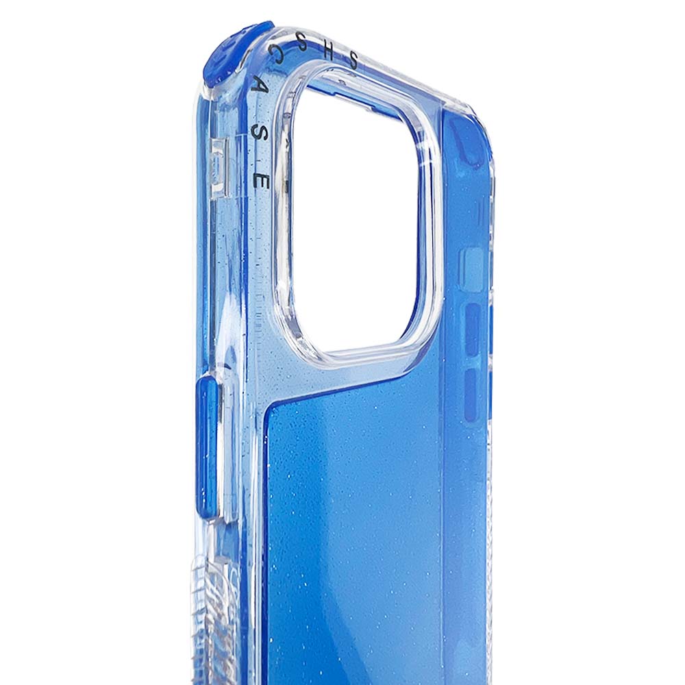 Estuche El Rey Glitter Iphone 14 Pro Defender Color Azul