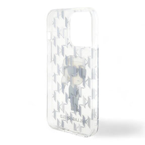 Estuche karl lagerfeld hard case iphone 15 pro pc/tpu clear hard case iml ikonik monogram color transparente