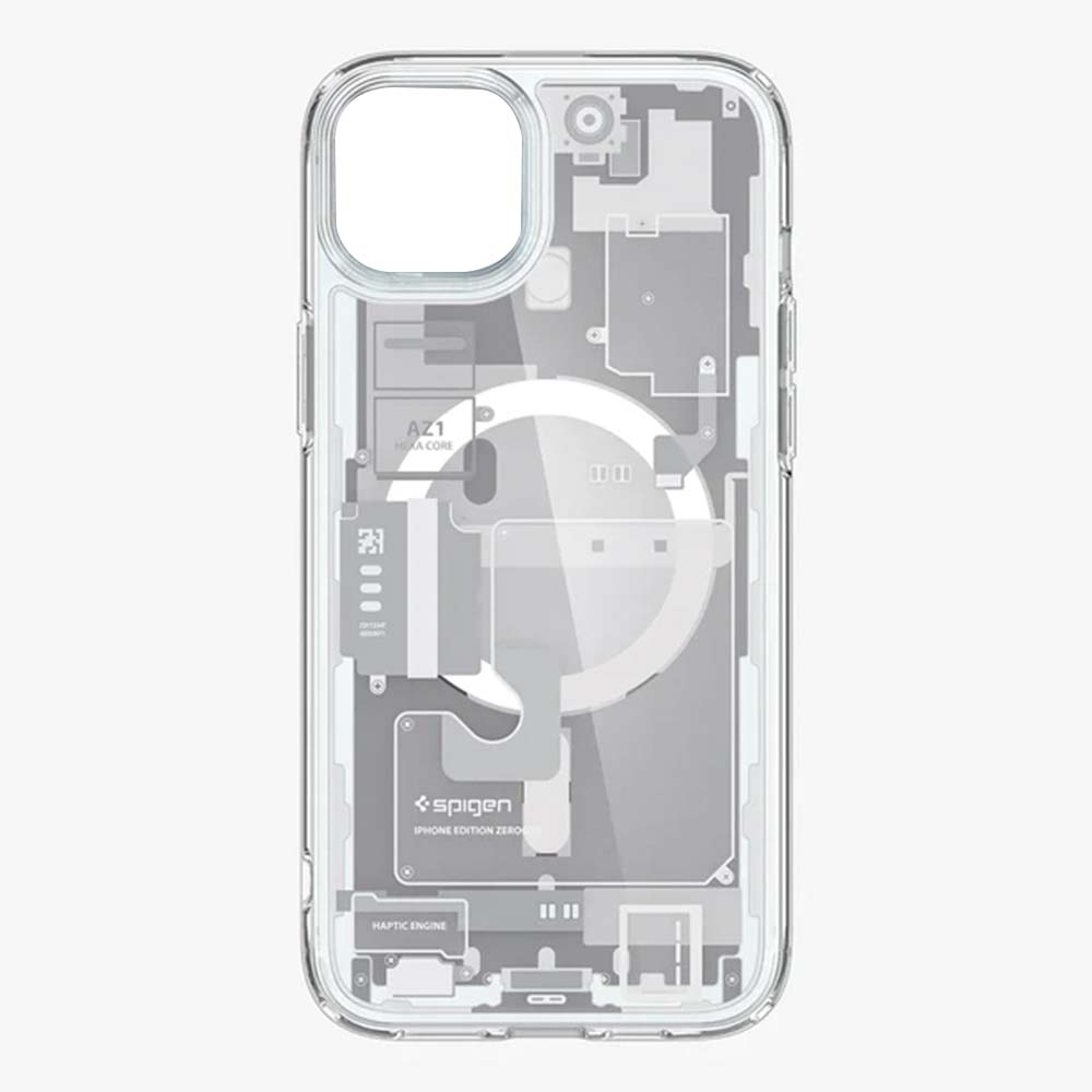 Estuche spigen magsafe iphone 14 pro max ultra hybrid zero one color transparente