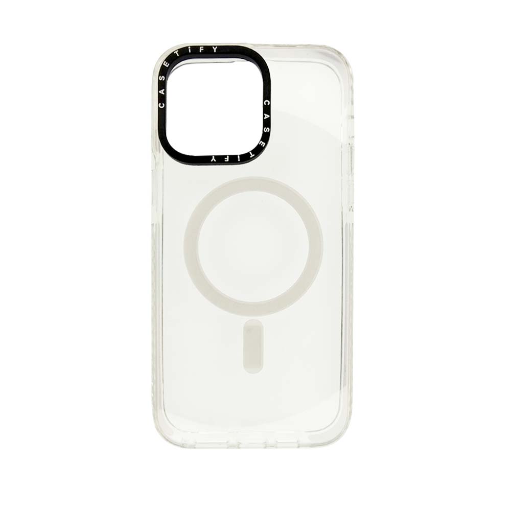 Estuche casetify magsafe iphone 12 pro max color blanco