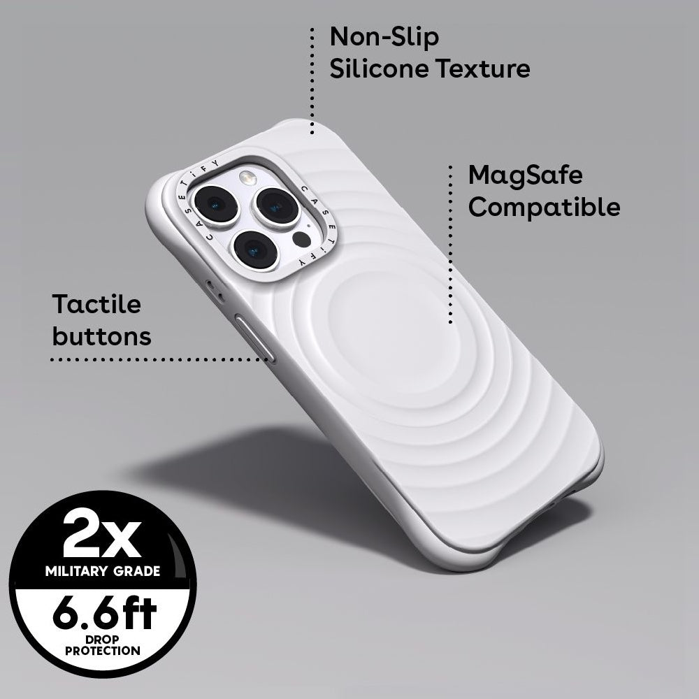 Case Casetify MagSafe iPhone 16 Pro Max Ripple Negro