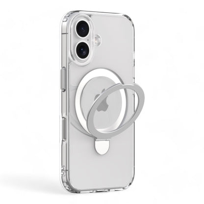 Case devia magsafe iphone 16 clean series magnetic shockproof case with bracket transparent color