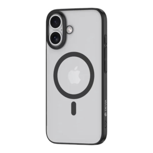 Devia magsafe iphone 16 glimmer magnetic series case (pc) black color