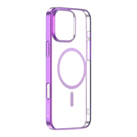 Devia magsafe iphone 16 glimmer magnetic series case (pc) fuchsia color