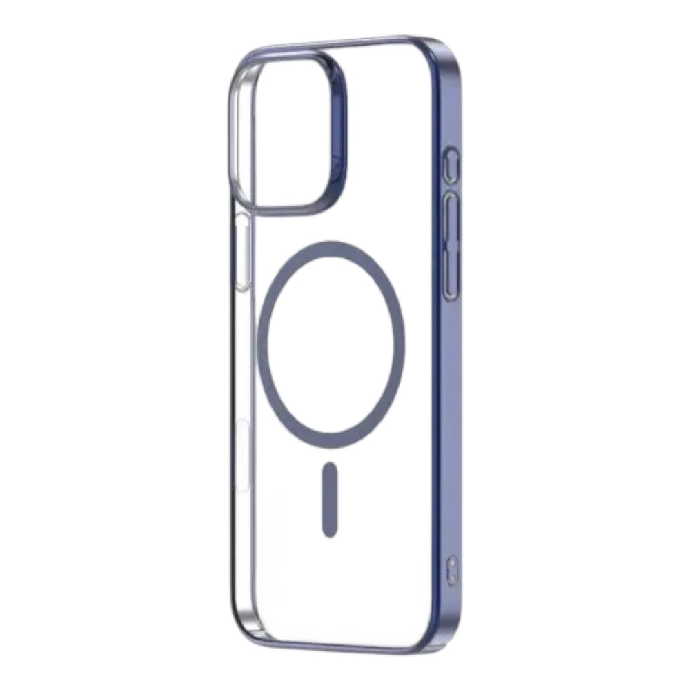 Estuche devia magsafe iphone 16 plus glimmer magnetic series case(pc) color azul