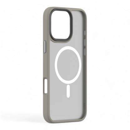 Devia magsafe iphone 16 plus pine series magnetic shockproof case dark gray color