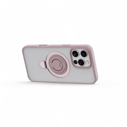 Estuche devia magsafe iphone 16 pro max delight series magnetic case with bracket color fucsia