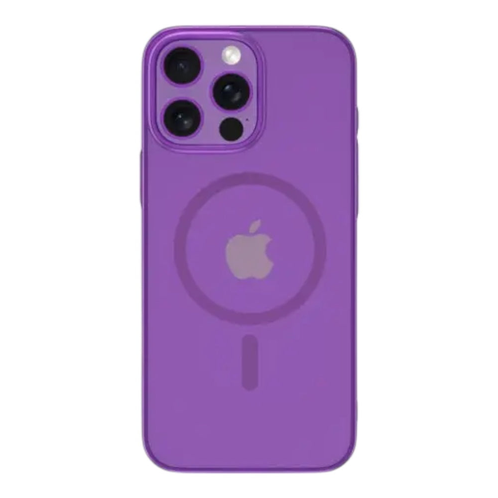 Estuche devia magsafe iphone 16 pro glimmer magnetic series case(pc) color rosado