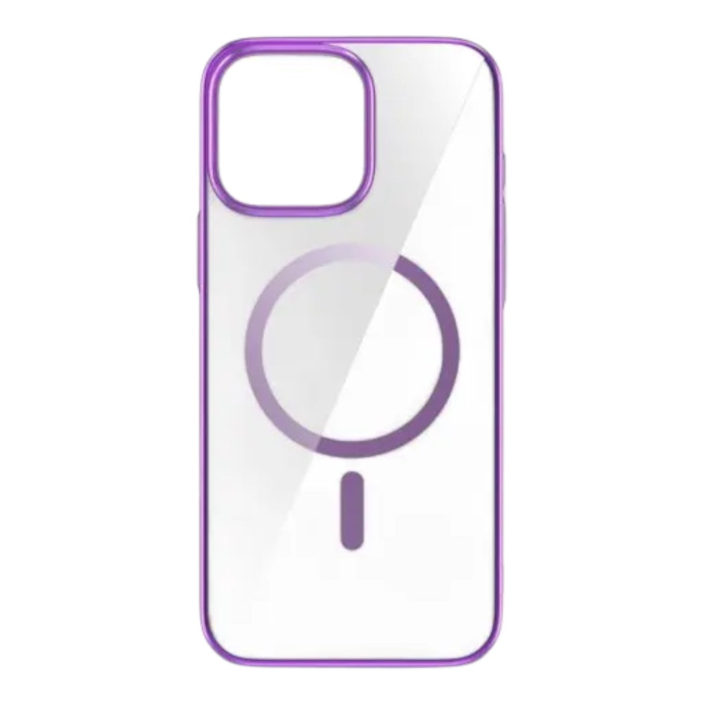 Devia magsafe iphone 16 pro glimmer magnetic series case (pc) pink color