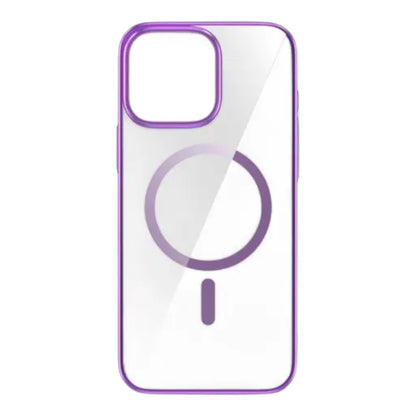 Estuche devia magsafe iphone 16 pro glimmer magnetic series case(pc) color rosado