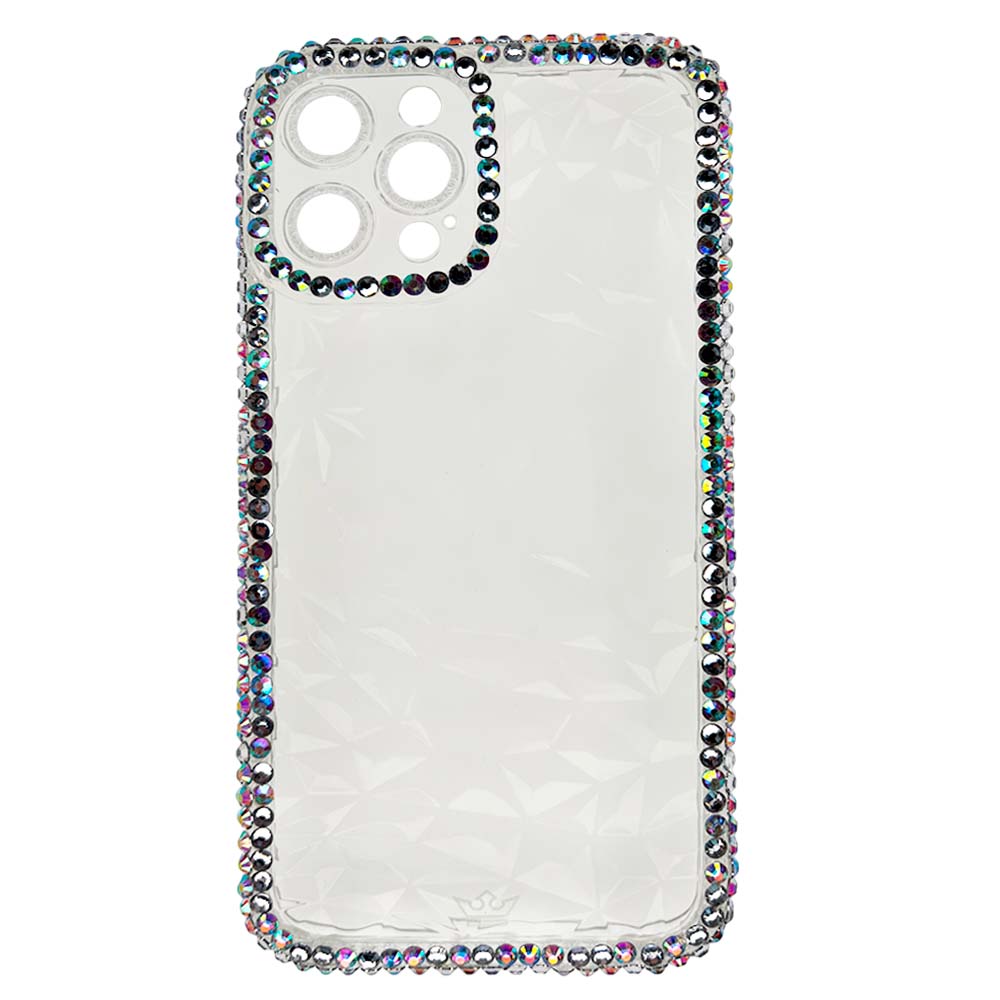 Estuche el rey marco iphone 12 pro max diamantes color transparente