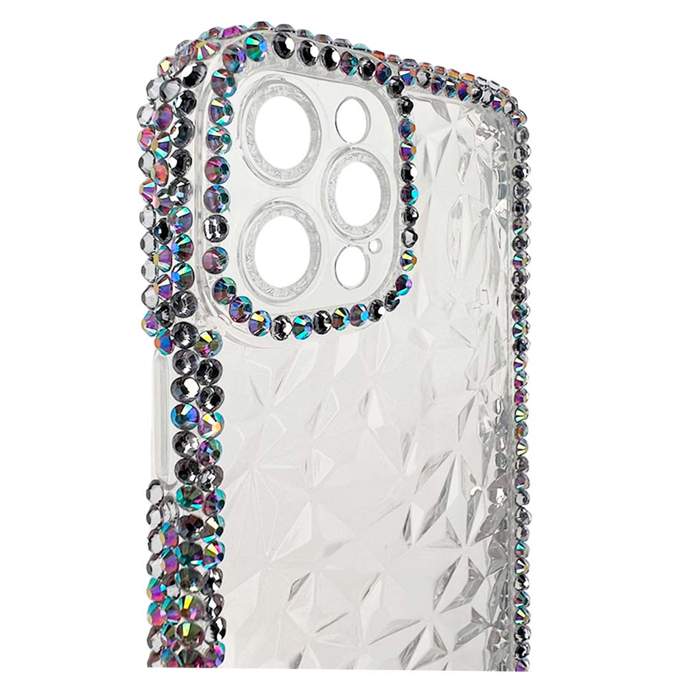 El Rey Marco Iphone 14 Pro Max Diamonds Transparent Color Case