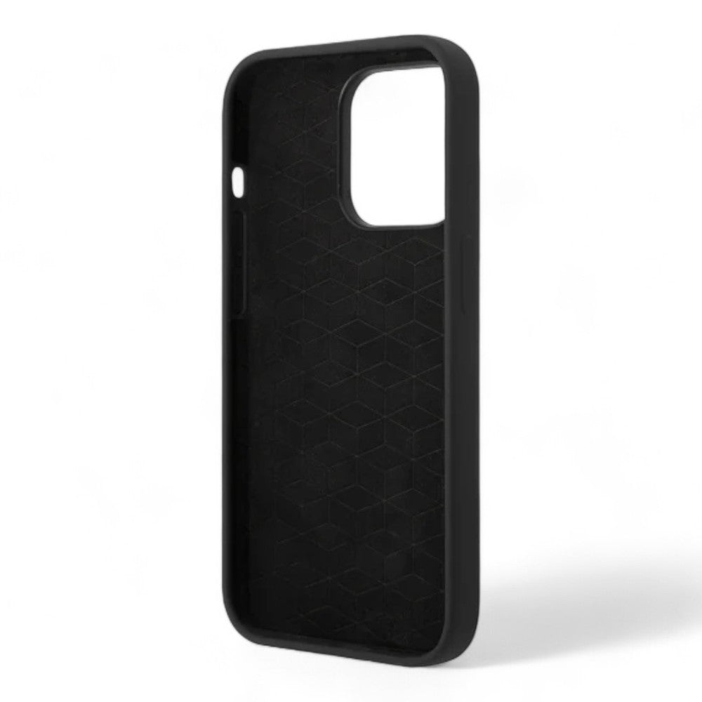 Estuche bmw silicon iphone 14 pro max silicone black m collection case tricolor printed and logo color negro