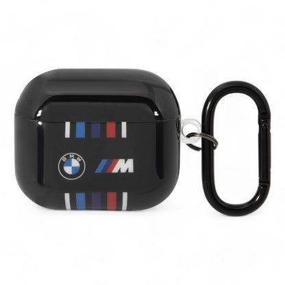 BMW silicone airpods 3 tpu case multiple colored lines black