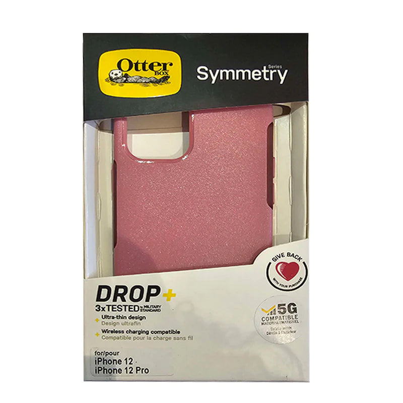Estuche clasico otterbox symmetry apple iphone 12 pro color rosado