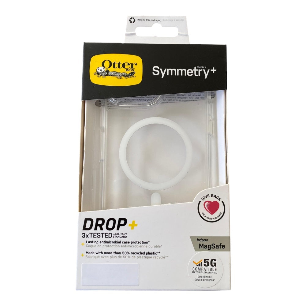 Estuche otterbox symmetry iphone 14 magsafe color transparente