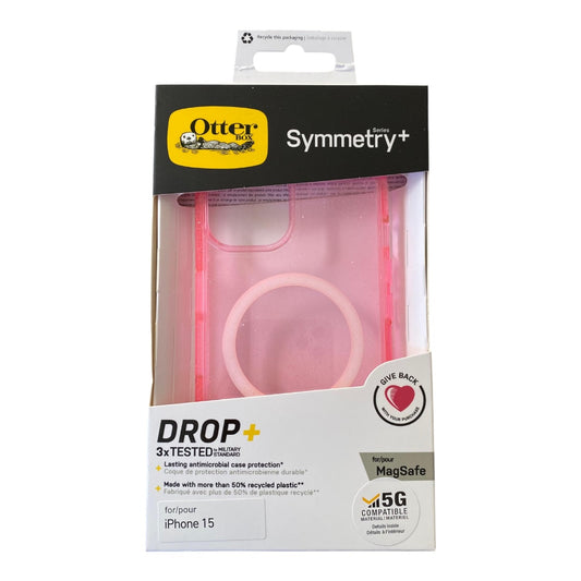 Otterbox Symmetry iPhone 15 Magsafe Case Pink