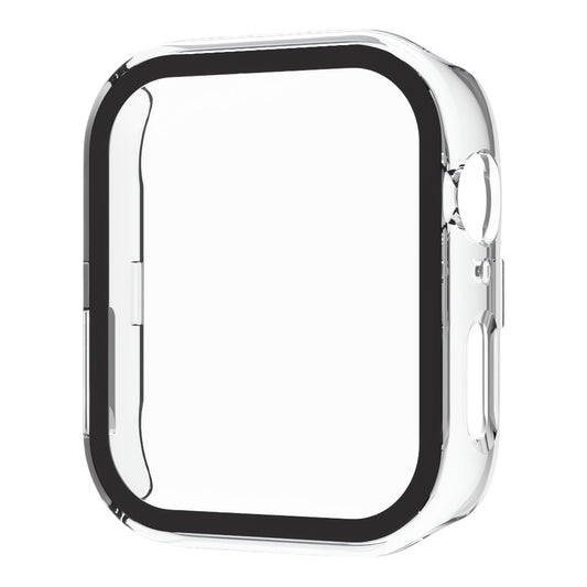 Apple watch 45mm tempered glass king case transparent color