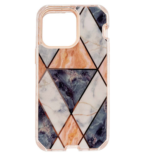 Case el Rey Marble Defender | iPhone 13 Pro Max | Naranja
