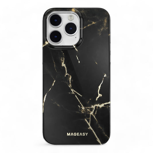 Switcheasy marble m iphone 14 pro max pearl black case