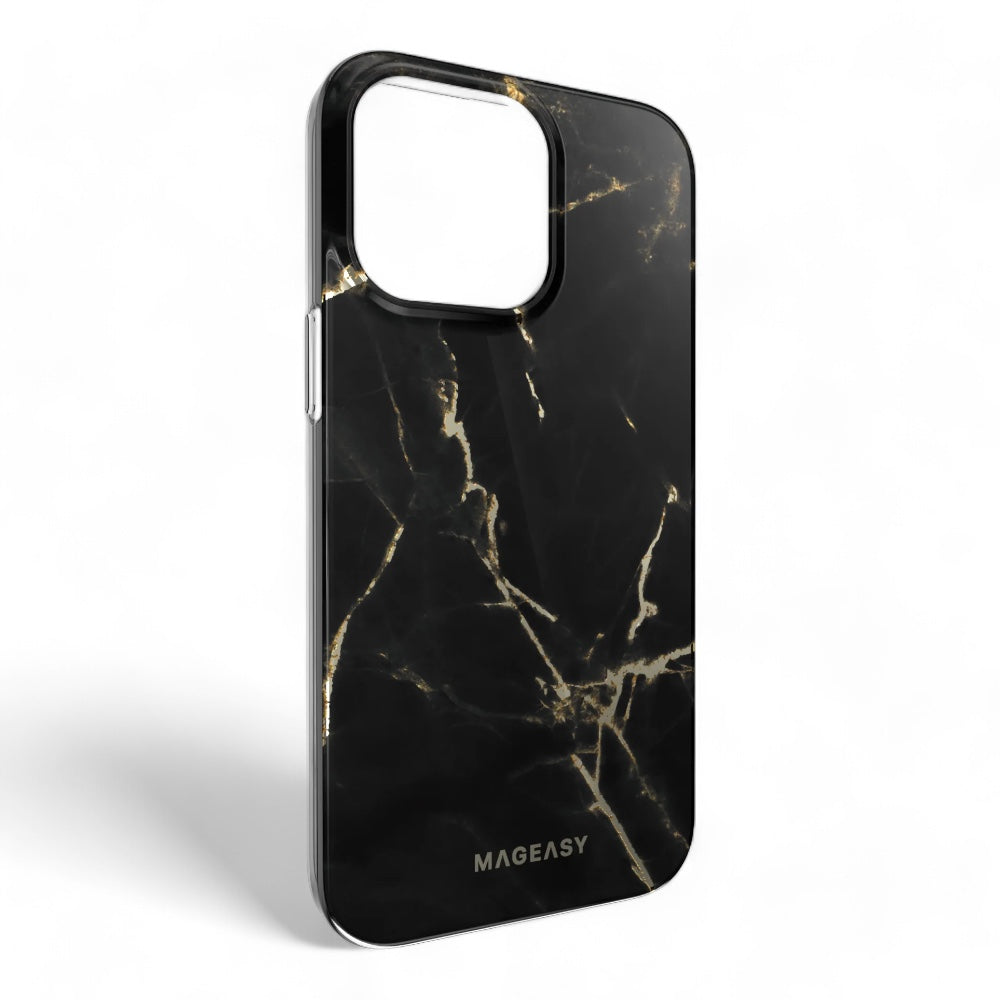 Switcheasy marble m iphone 14 pro max pearl black case