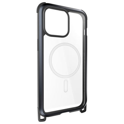 Estuche mageasy odyssey iphone 15 pro ultra m + strap metal color negro