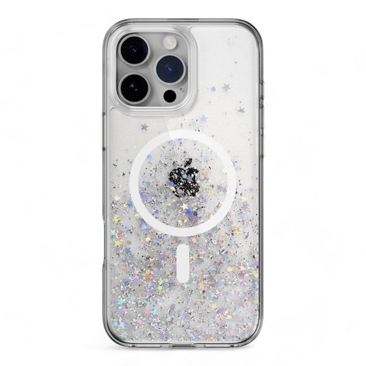 Estuche switcheasy starfield iphone 16 pro max starfield m 3d glitter shockproof case transparent color transparente