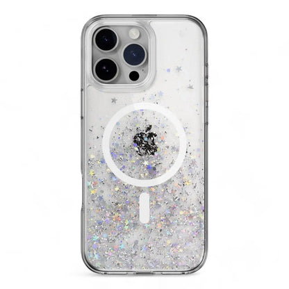 Estuche switcheasy starfield iphone 16 pro starfield m 3d glitter shockproof case color transparente DIGITALSHOP