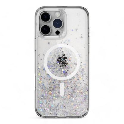 Switcheasy starfield case iphone 16 pro starfield m 3d glitter shockproof case transparent color