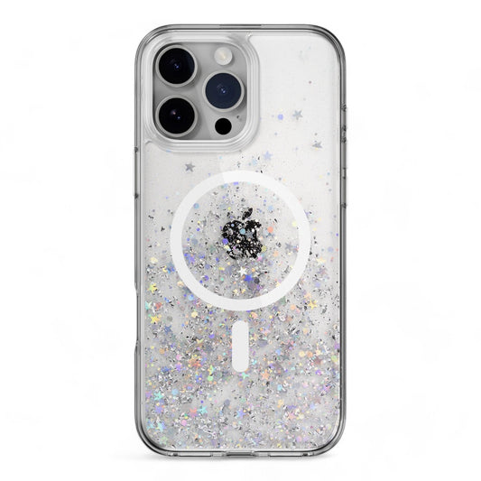 Switcheasy starfield case iphone 16 pro starfield m 3d glitter shockproof case transparent color