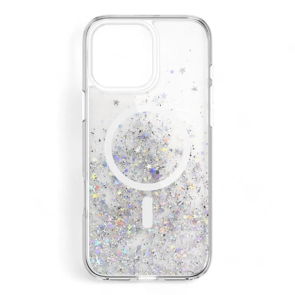 Estuche switcheasy starfield iphone 16 pro starfield m 3d glitter shockproof case color transparente DIGITALSHOP