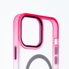 estuches magsafe el rey degrade borde y magsafe apple iphone 14 plus color rosado / turquesa