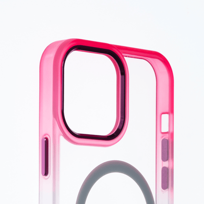 magsafe case the king degrade edge and magsafe apple iphone 13 pro max pink / turquoise color