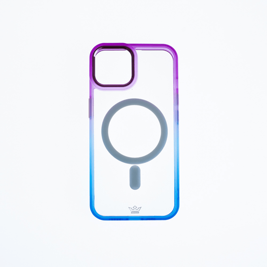 magsafe case the king degrade edge and magsafe apple iphone 13 pro max purple / blue color