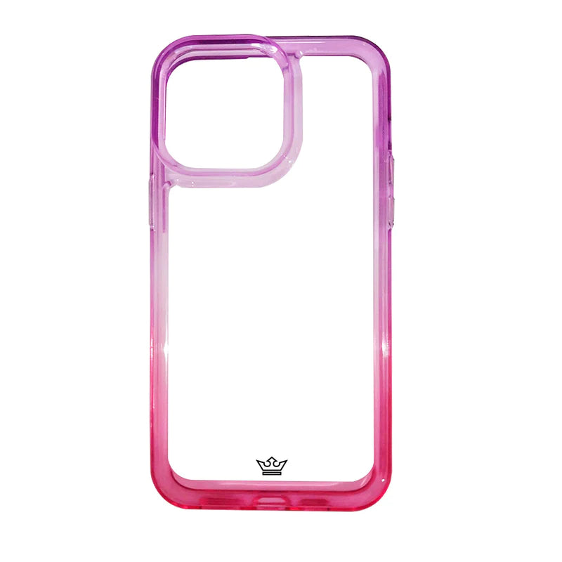 estuches clasico el rey degrade apple iphone 14 pro max color morado / rosado